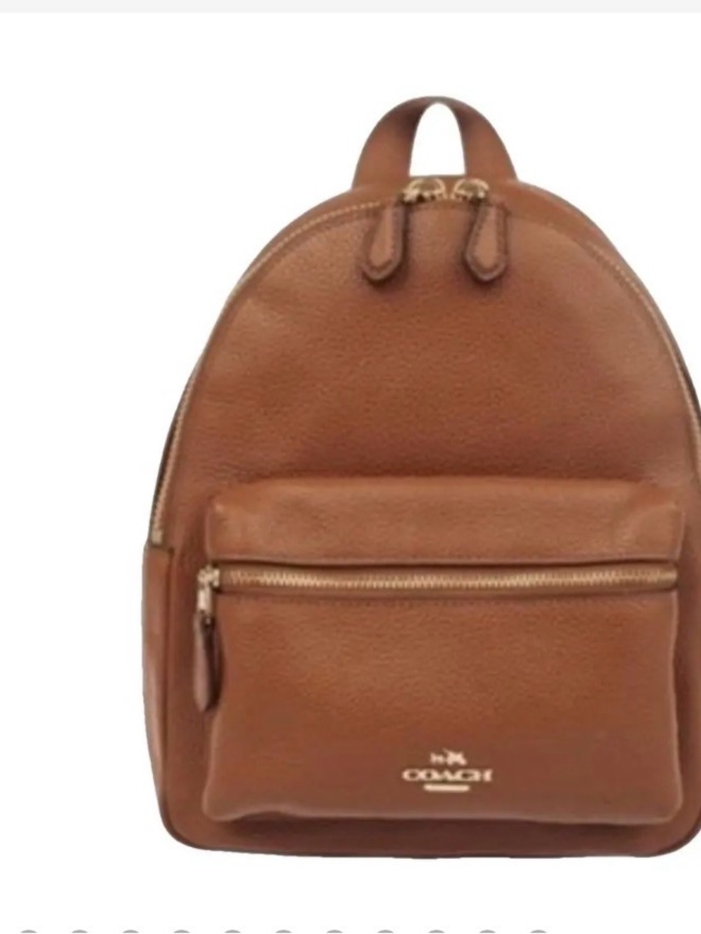 Coach Brown Leather Backpack